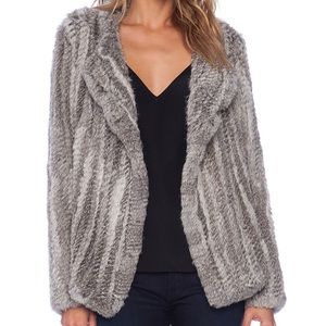 Joie Aviana Rabbit Fur Jacket